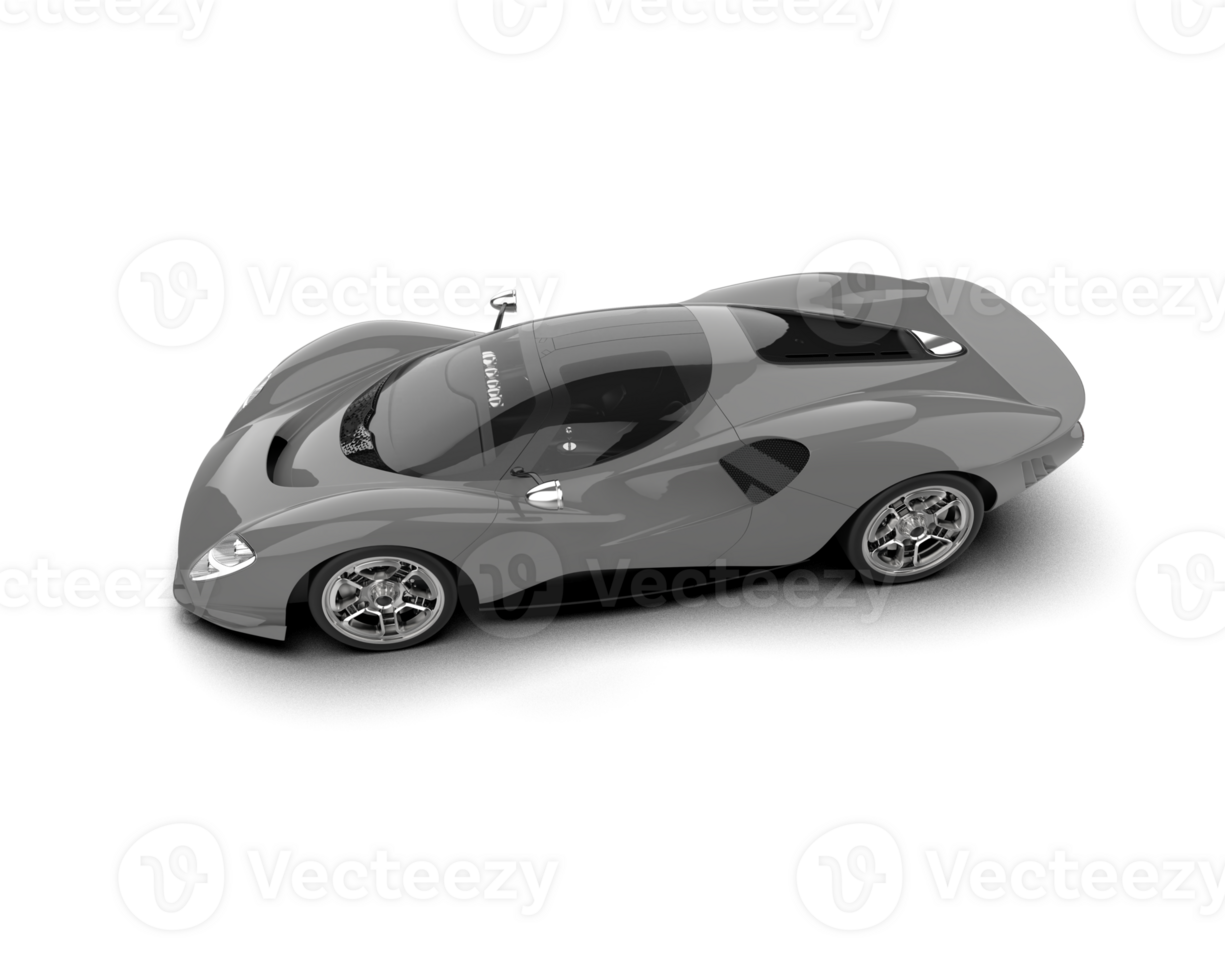Realistic sport car isolated on background. 3d rendering - illustration png