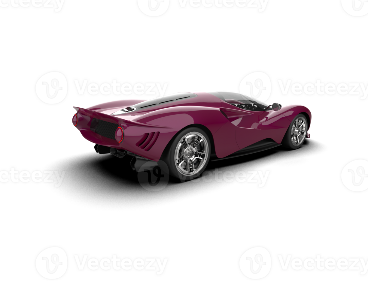 Realistic sport car isolated on background. 3d rendering - illustration png