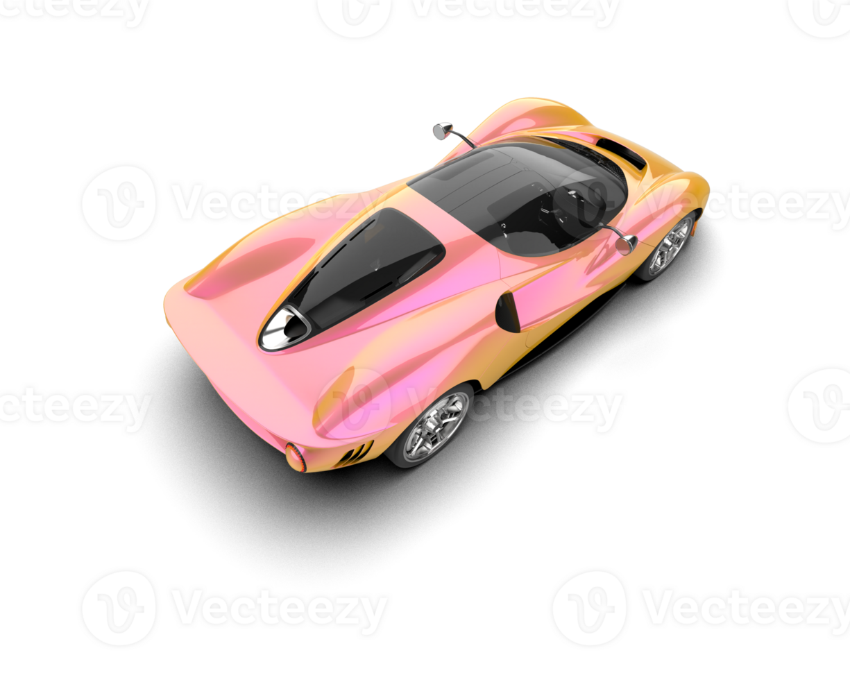 Realistic sport car isolated on background. 3d rendering - illustration png