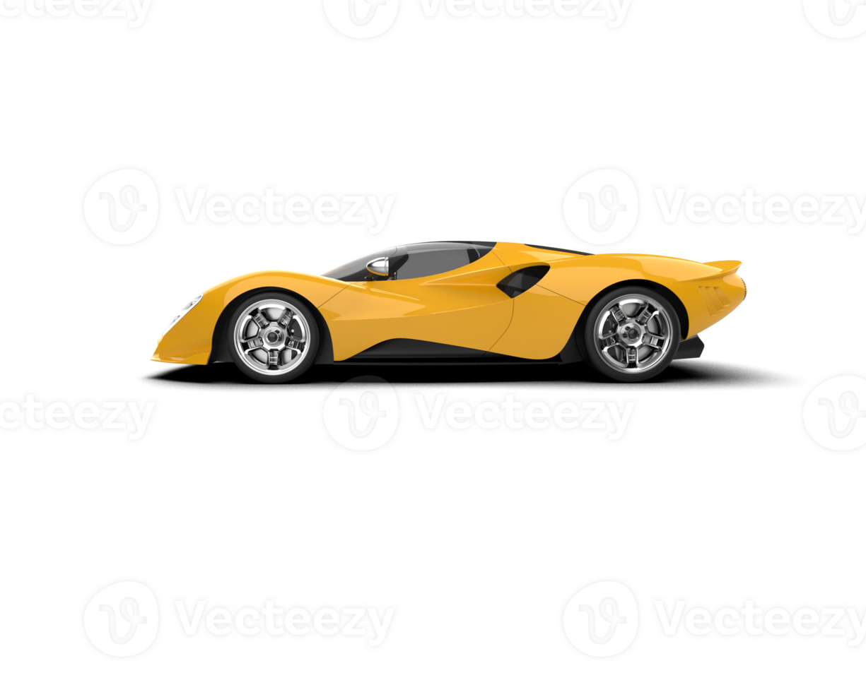 Realistic sport car isolated on background. 3d rendering - illustration png