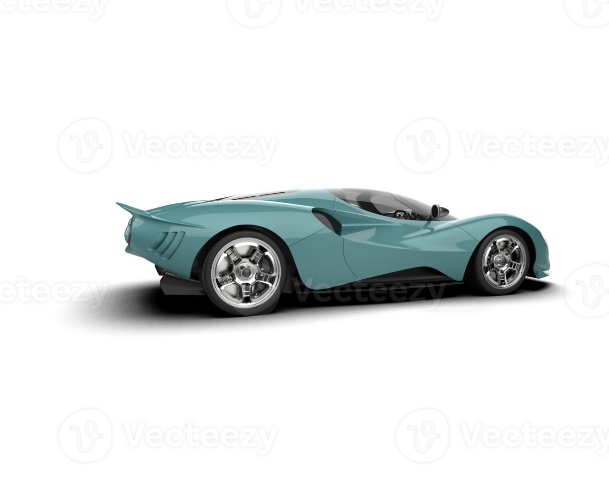 Realistic sport car isolated on background. 3d rendering - illustration png