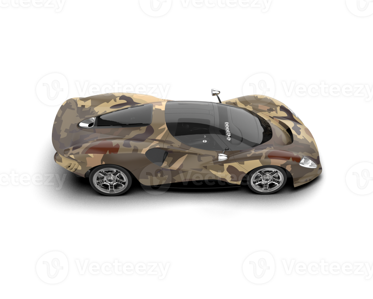 Realistic sport car isolated on background. 3d rendering - illustration png