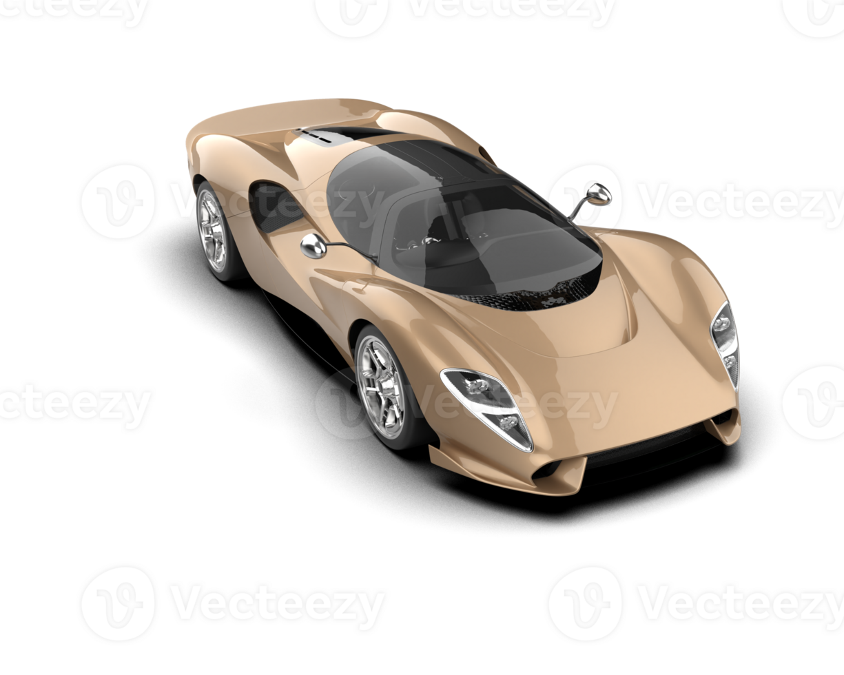 Realistic sport car isolated on background. 3d rendering - illustration png
