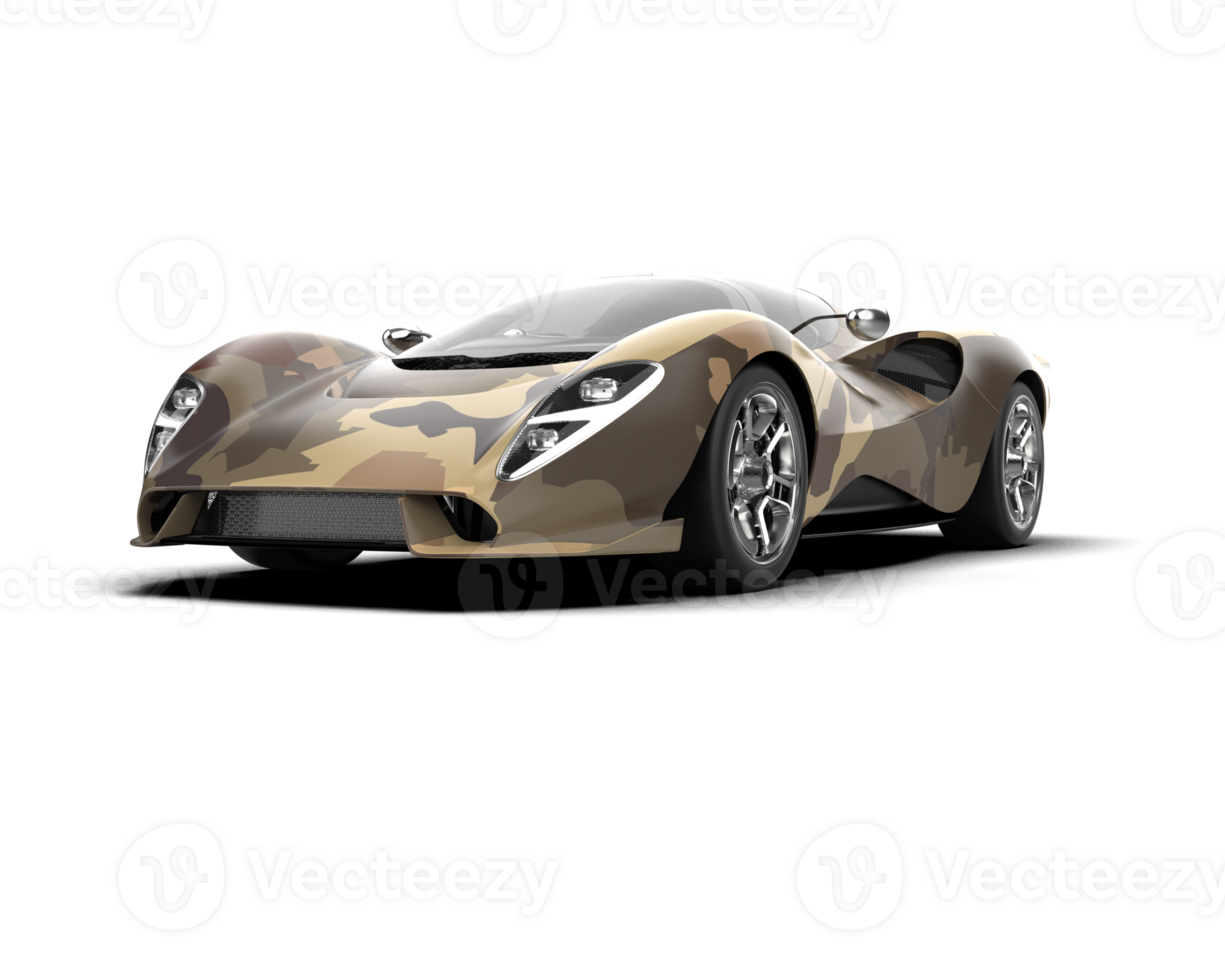 Realistic sport car isolated on background. 3d rendering - illustration png
