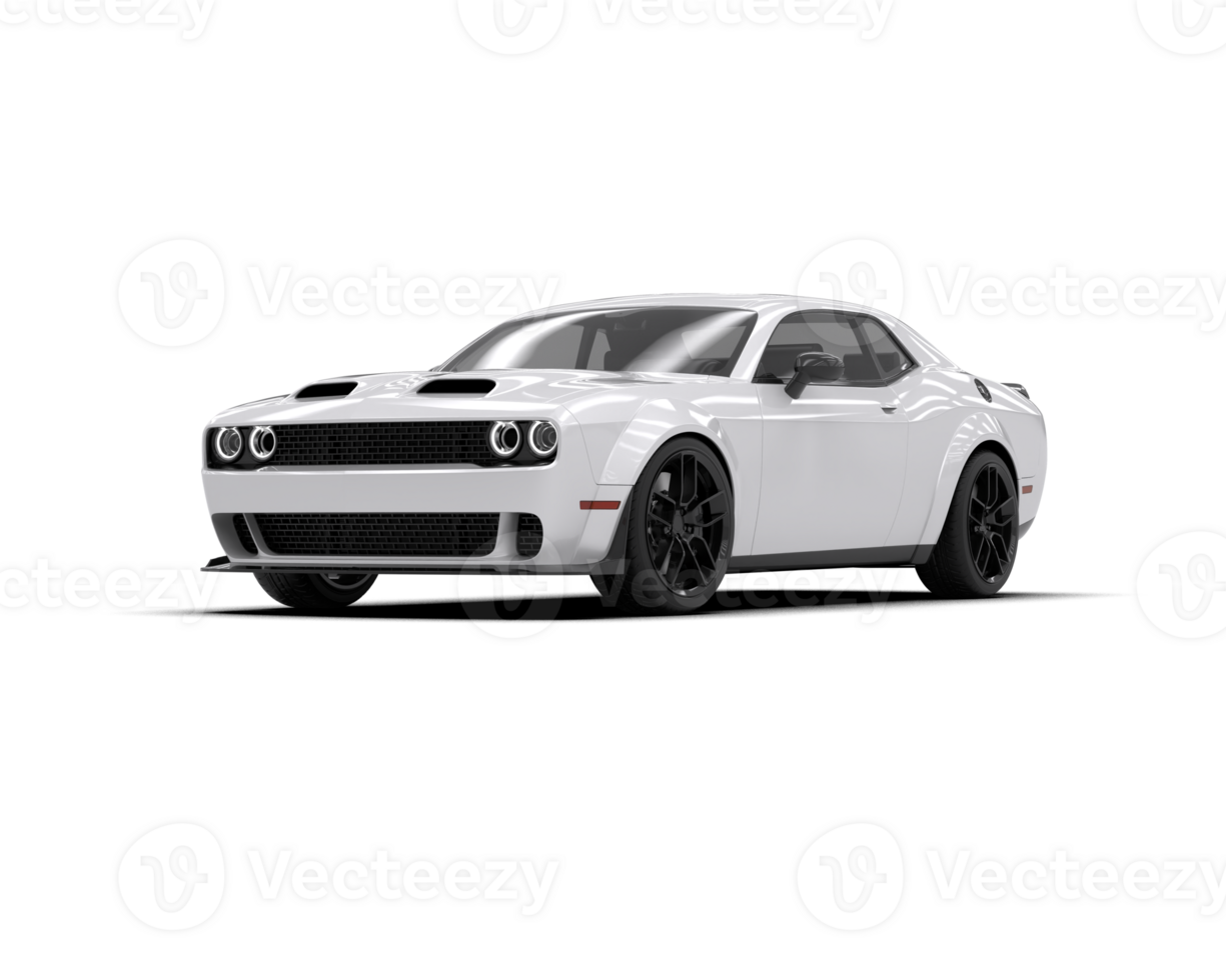 Realistic sport car isolated on background. 3d rendering - illustration png
