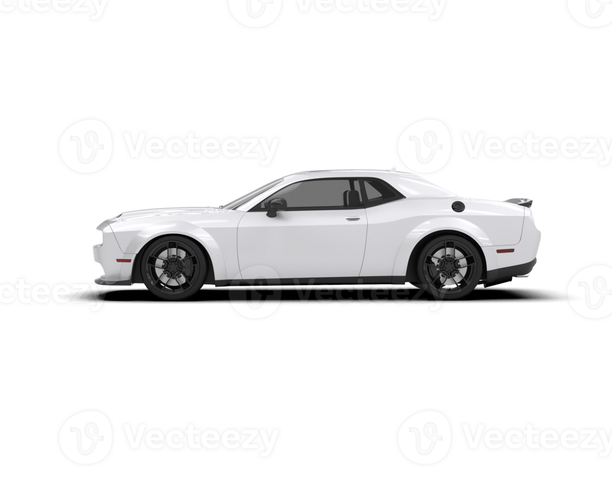 Realistic sport car isolated on background. 3d rendering - illustration png