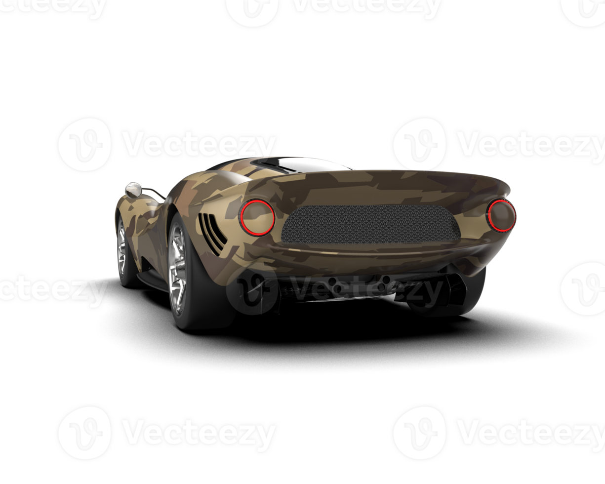 Realistic sport car isolated on background. 3d rendering - illustration png