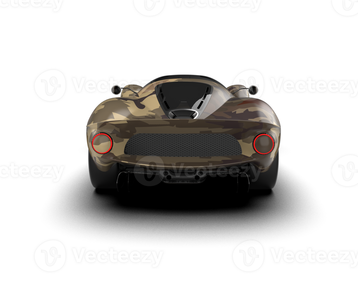 Realistic sport car isolated on background. 3d rendering - illustration png