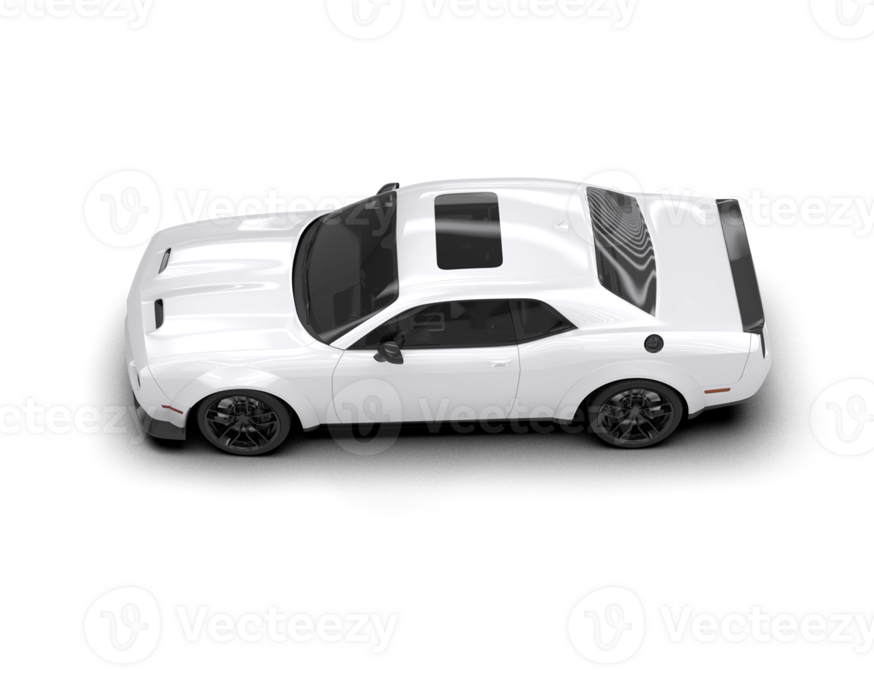 Realistic sport car isolated on background. 3d rendering - illustration png
