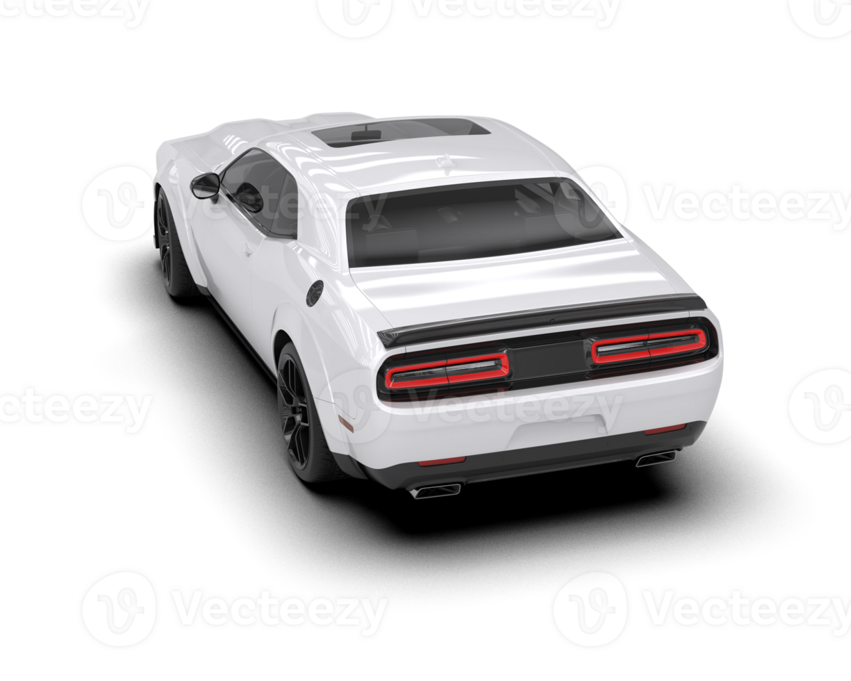 Realistic sport car isolated on background. 3d rendering - illustration png
