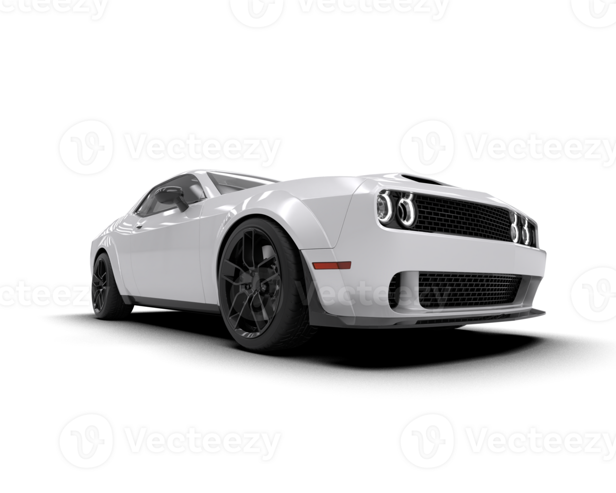 Realistic sport car isolated on background. 3d rendering - illustration png