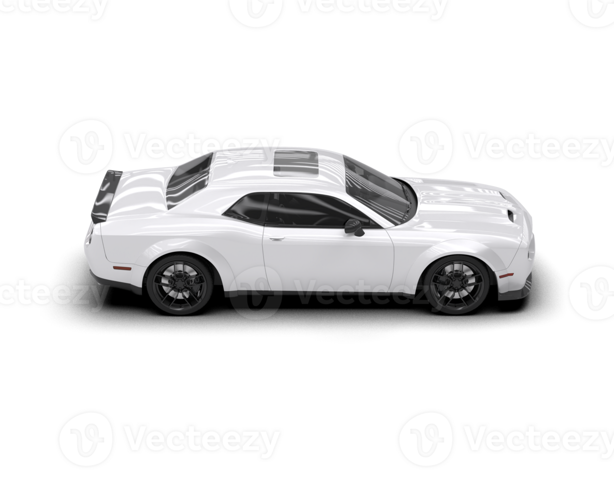 Realistic sport car isolated on background. 3d rendering - illustration png