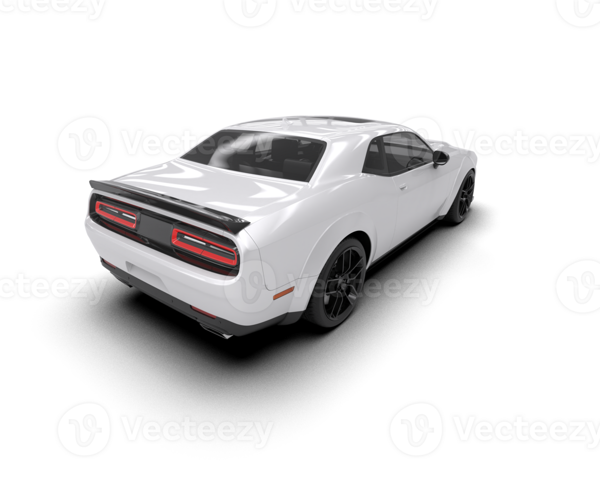 Realistic sport car isolated on background. 3d rendering - illustration png