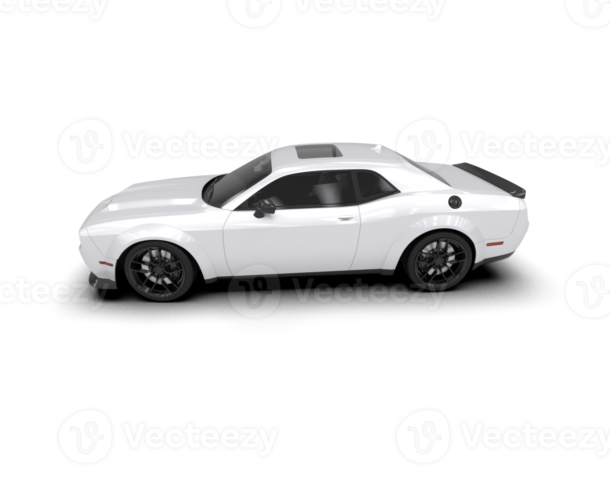 Realistic sport car isolated on background. 3d rendering - illustration png