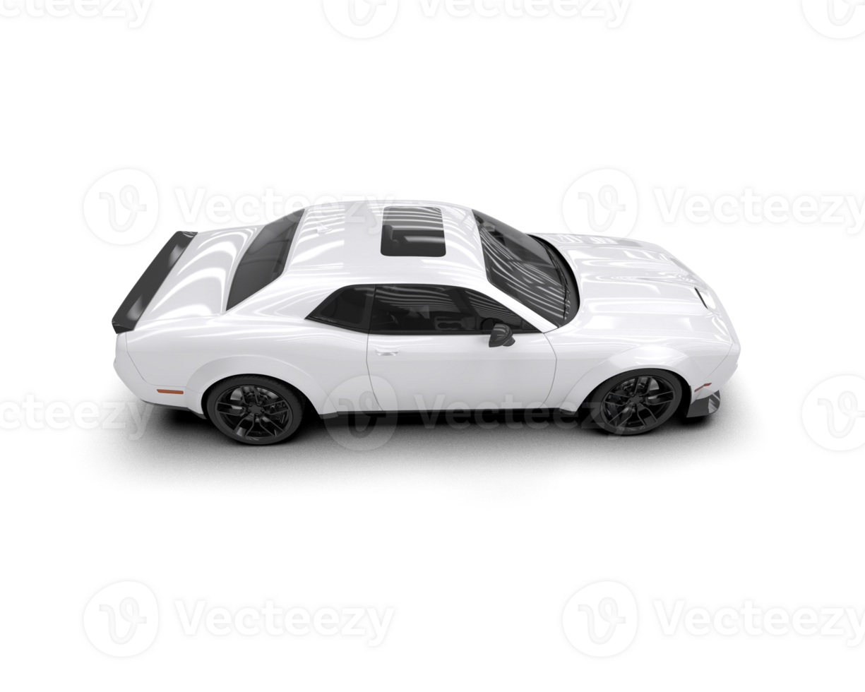 Realistic sport car isolated on background. 3d rendering - illustration png