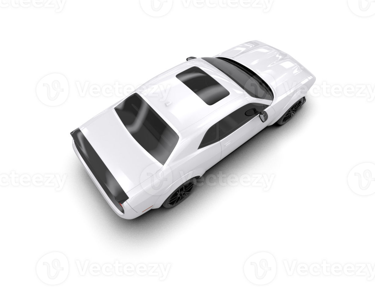 Realistic sport car isolated on background. 3d rendering - illustration png
