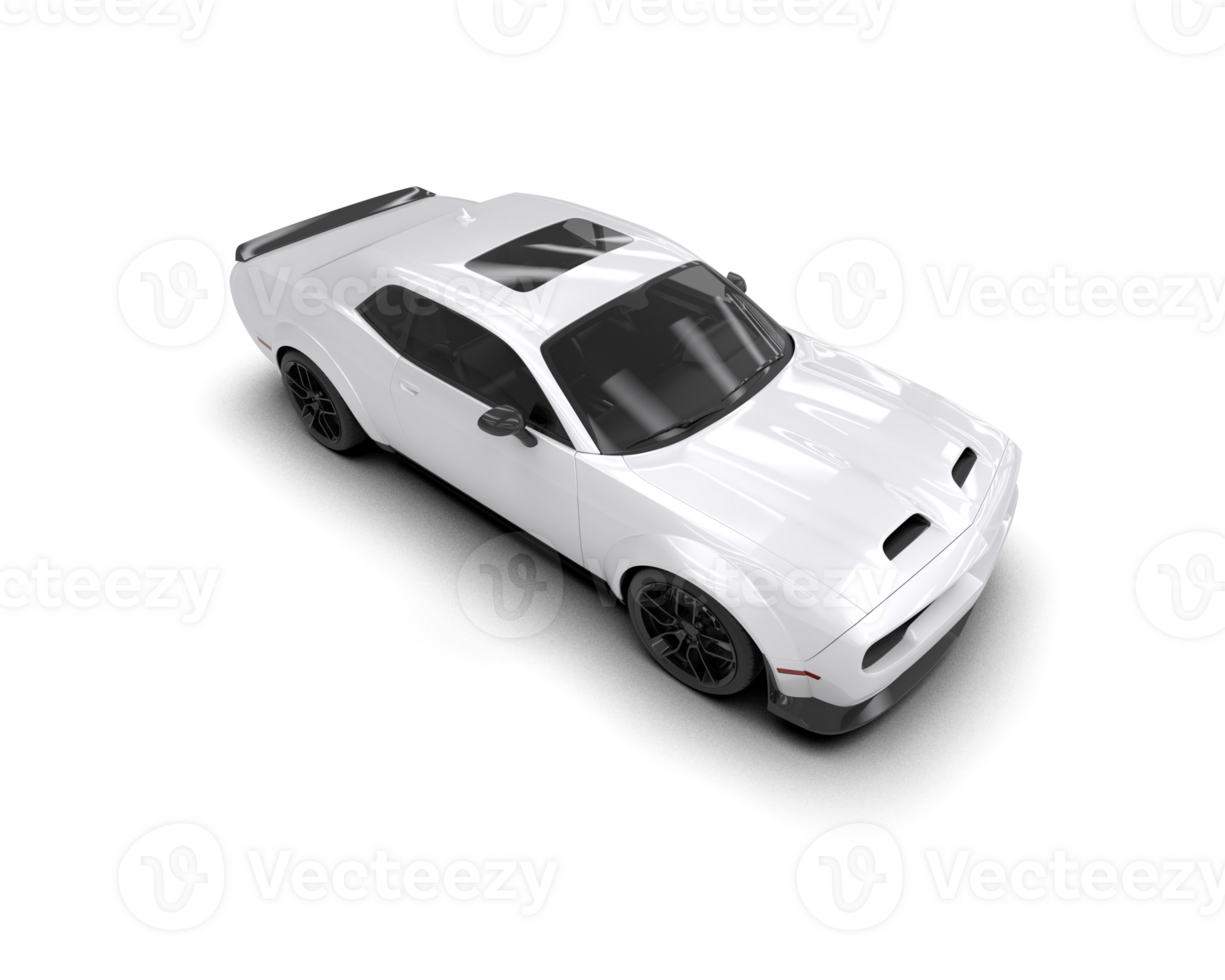 Realistic sport car isolated on background. 3d rendering - illustration png