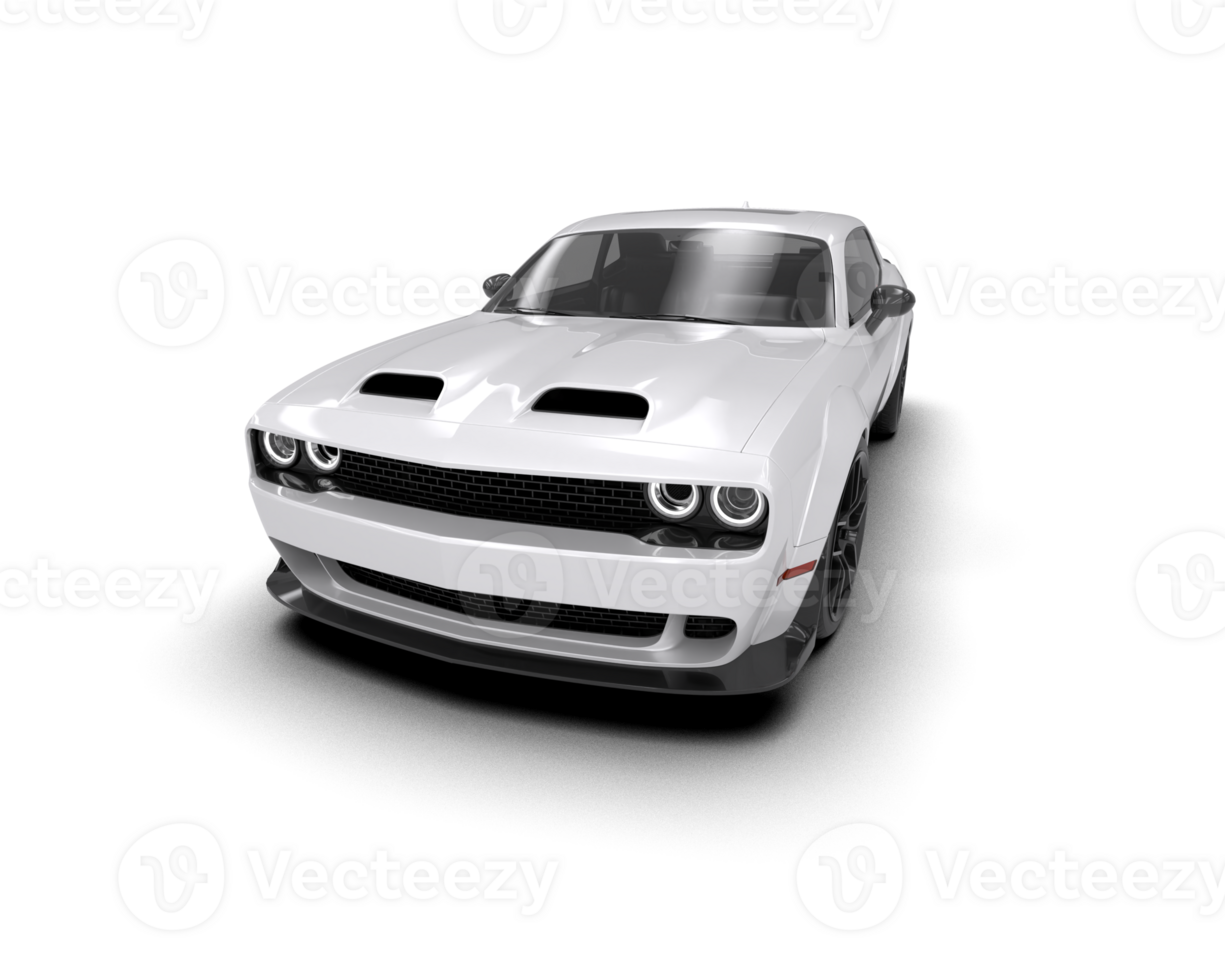 Realistic sport car isolated on background. 3d rendering - illustration png