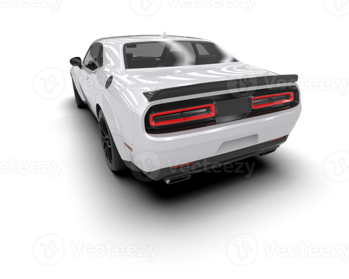 Realistic sport car isolated on background. 3d rendering - illustration png