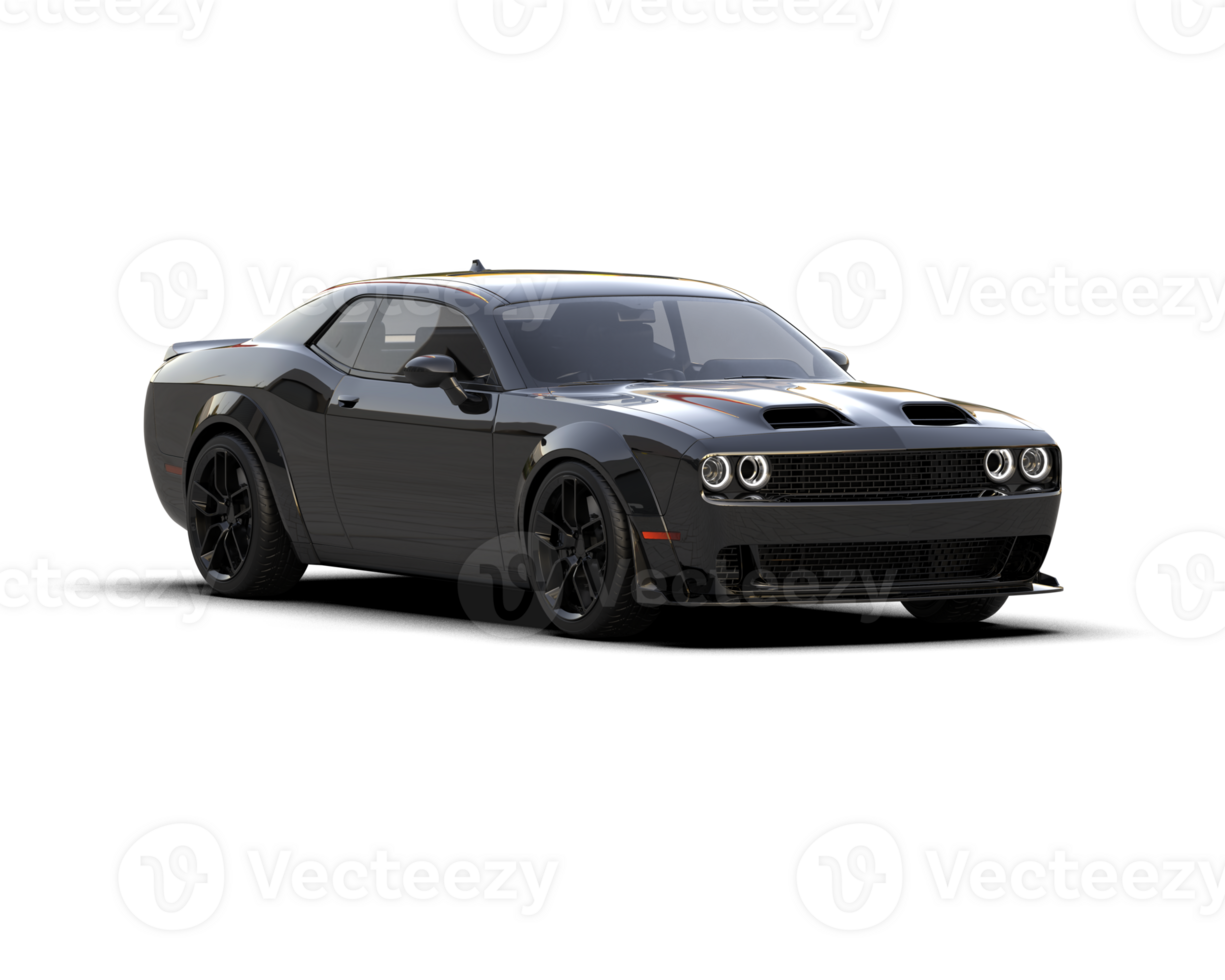 Realistic sport car isolated on background. 3d rendering - illustration png