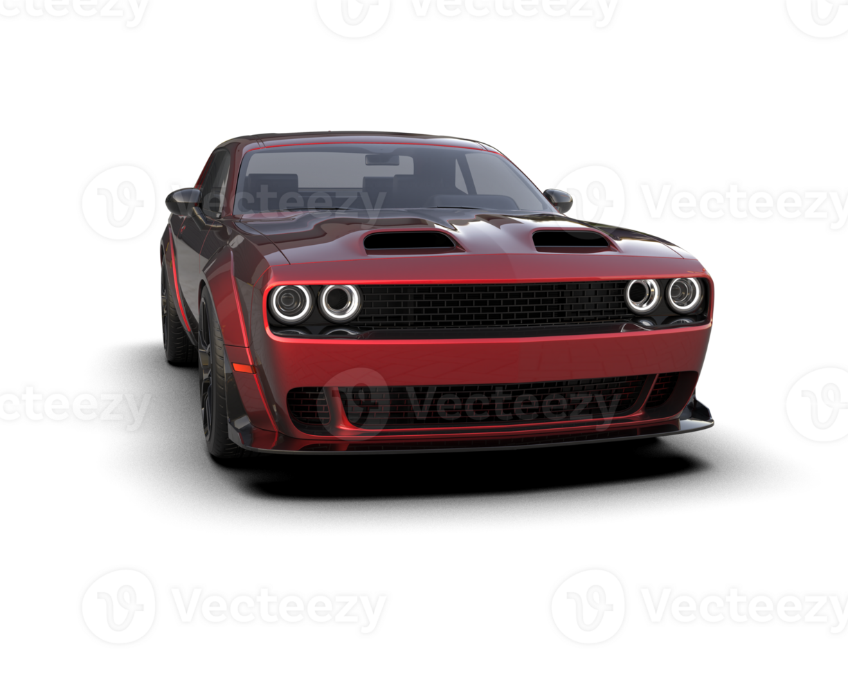 Realistic sport car isolated on background. 3d rendering - illustration png
