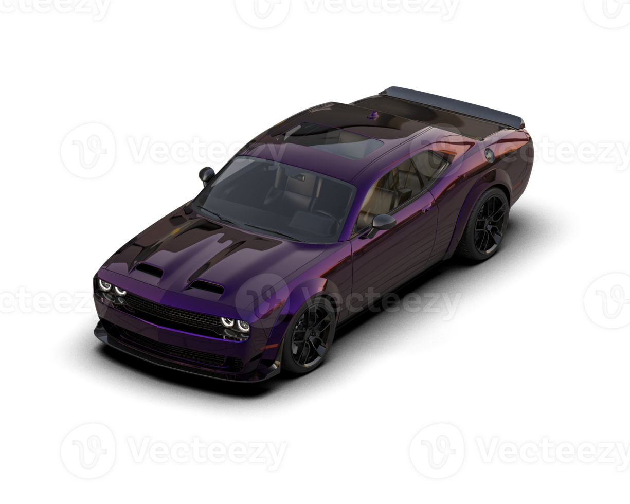 Realistic sport car isolated on background. 3d rendering - illustration png