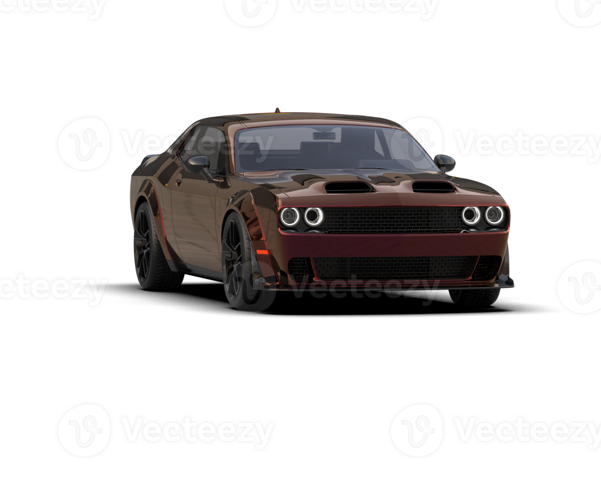 Realistic sport car isolated on background. 3d rendering - illustration png