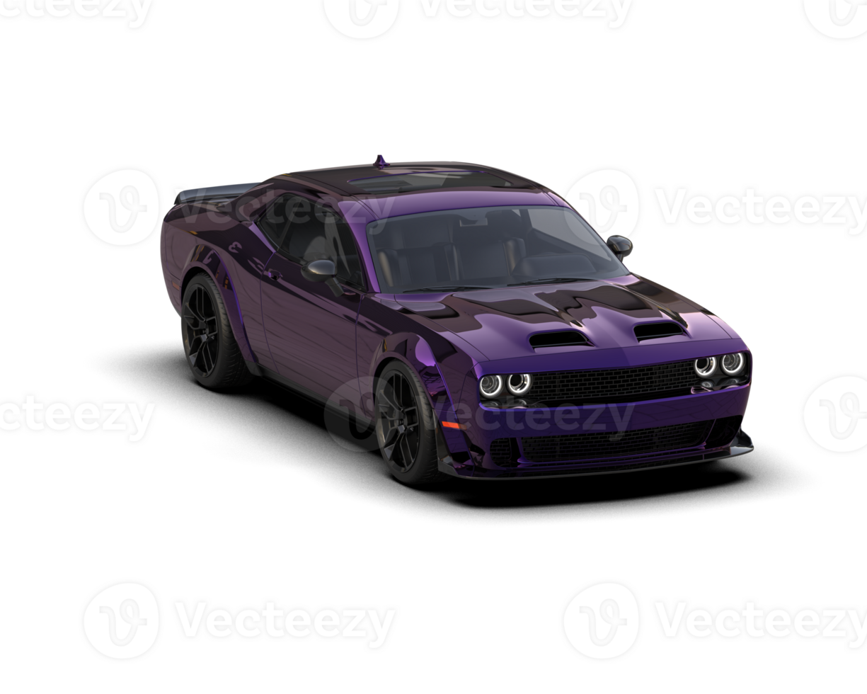 Realistic sport car isolated on background. 3d rendering - illustration png