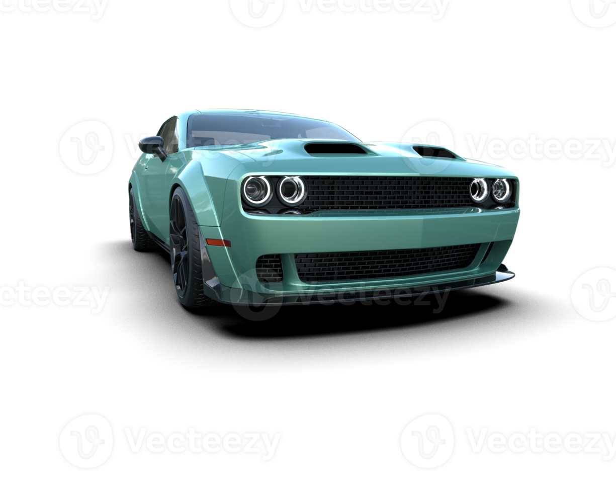 Realistic sport car isolated on background. 3d rendering - illustration png