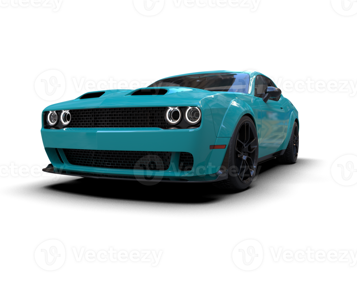 Realistic sport car isolated on background. 3d rendering - illustration png