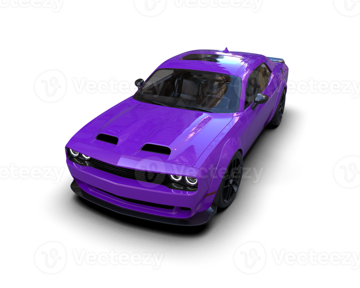 Realistic sport car isolated on background. 3d rendering - illustration png