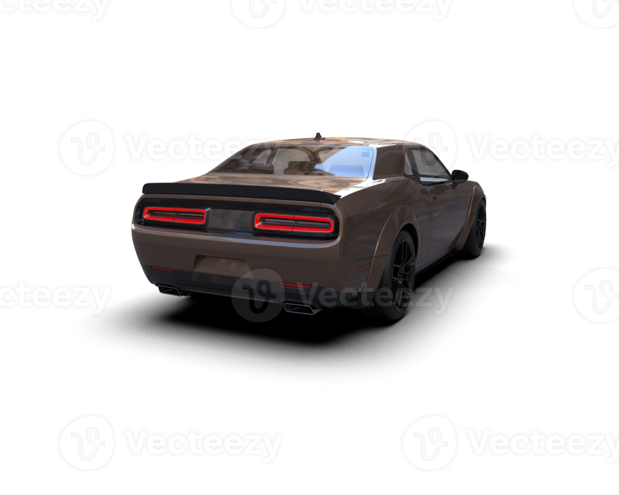 Realistic sport car isolated on background. 3d rendering - illustration png