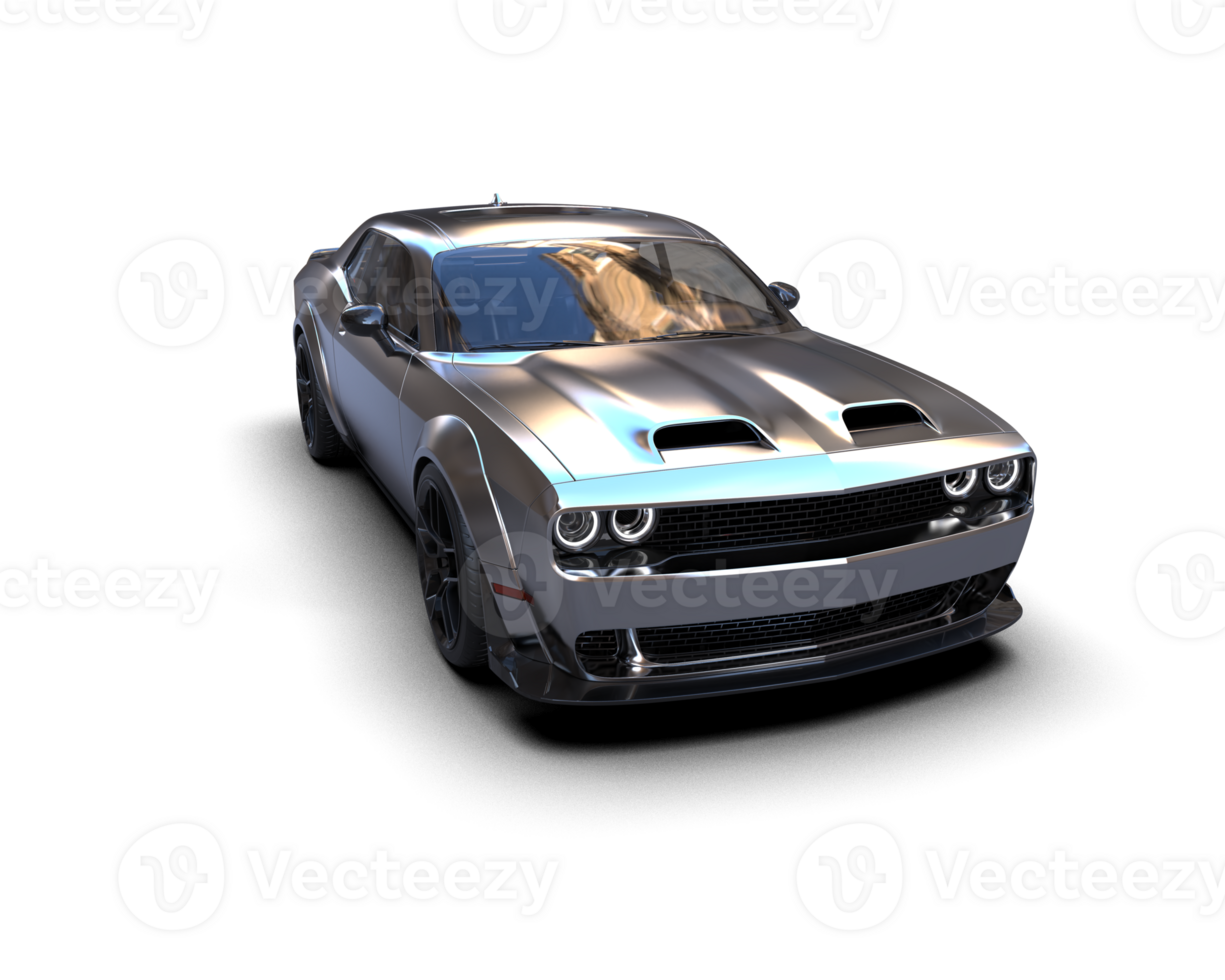 Realistic sport car isolated on background. 3d rendering - illustration png