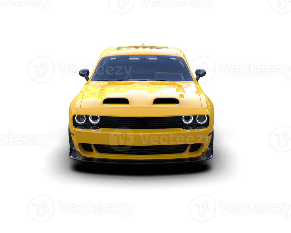 Realistic sport car isolated on background. 3d rendering - illustration png