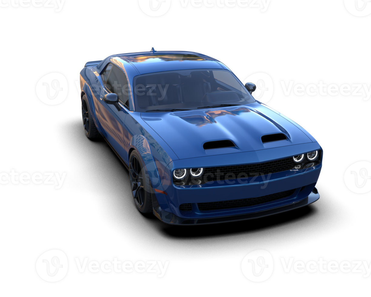 Realistic sport car isolated on background. 3d rendering - illustration png