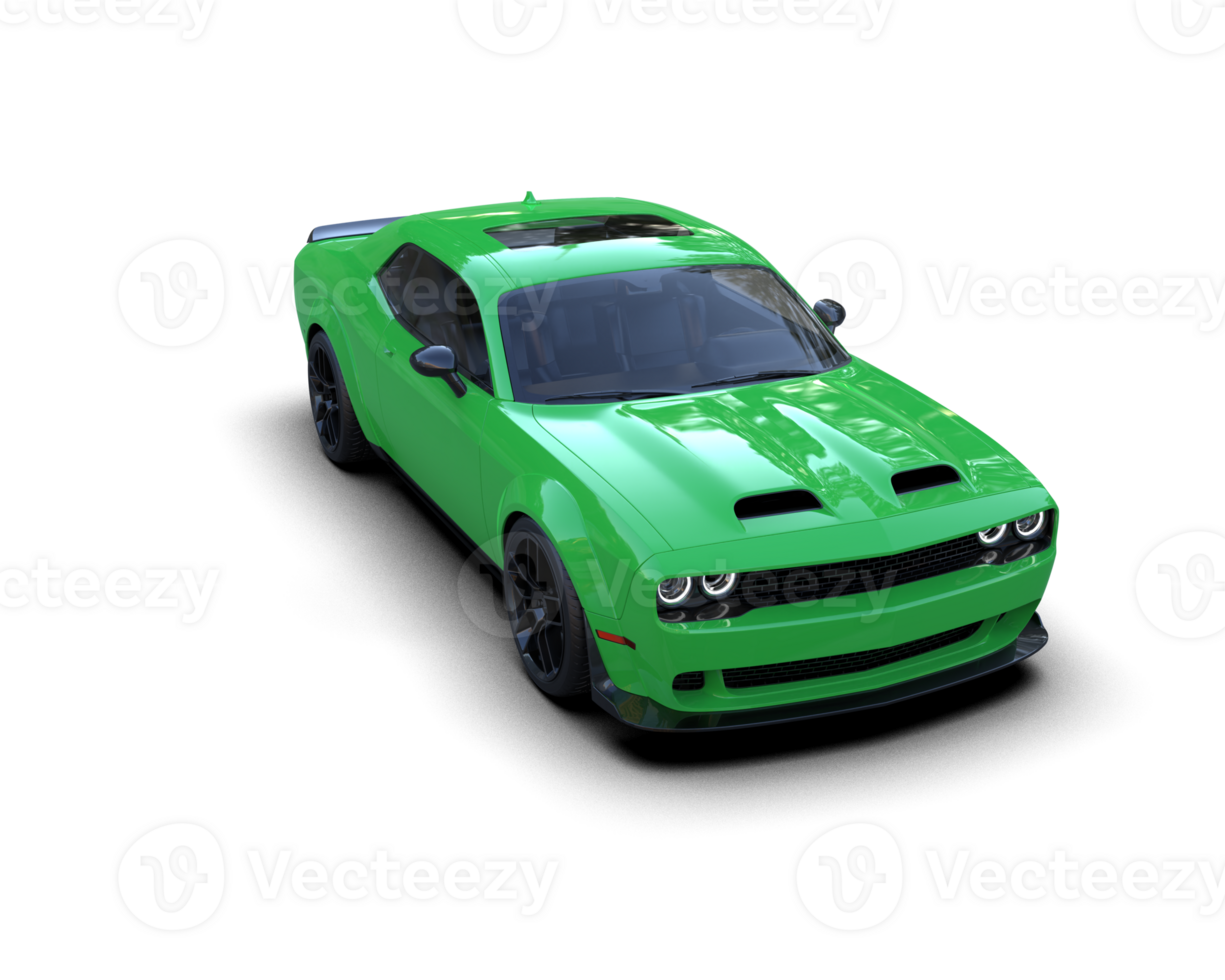 Realistic sport car isolated on background. 3d rendering - illustration png