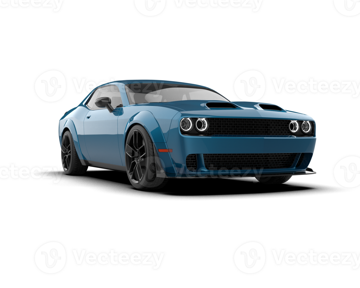 Realistic sport car isolated on background. 3d rendering - illustration png