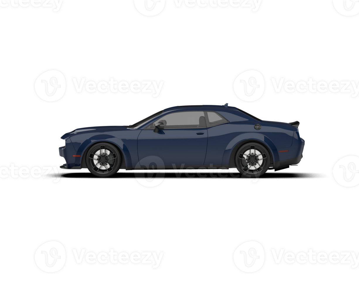 Realistic sport car isolated on background. 3d rendering - illustration png