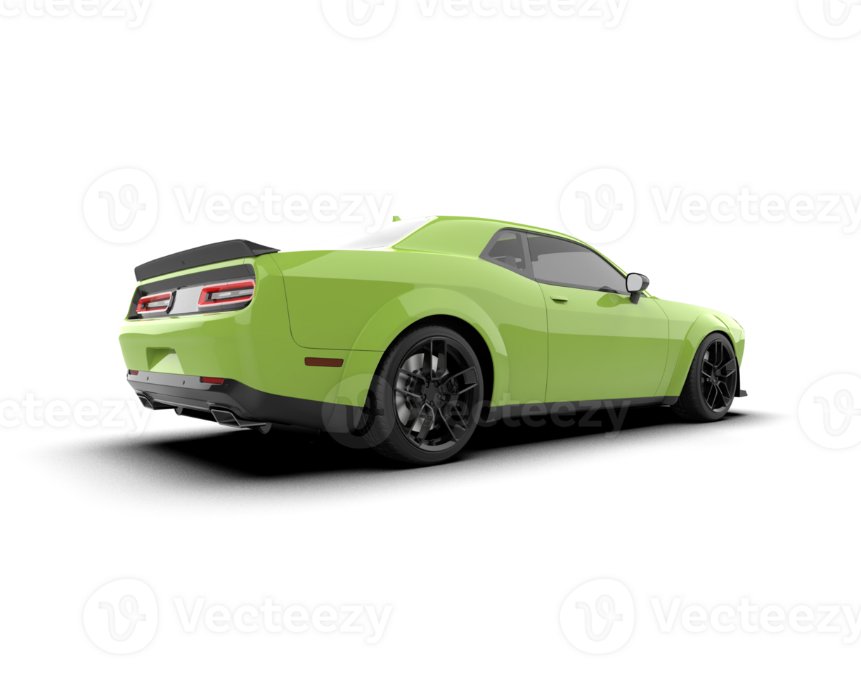 Realistic sport car isolated on background. 3d rendering - illustration png