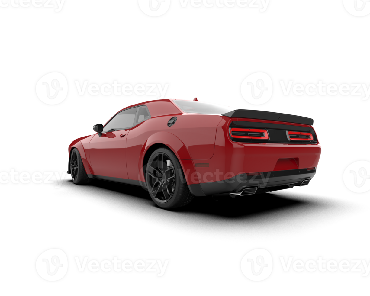 Realistic sport car isolated on background. 3d rendering - illustration png