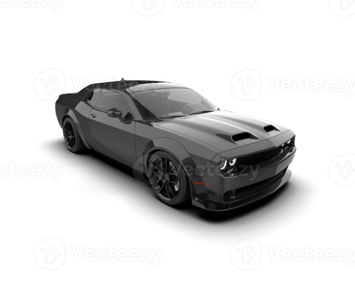 Realistic sport car isolated on background. 3d rendering - illustration png