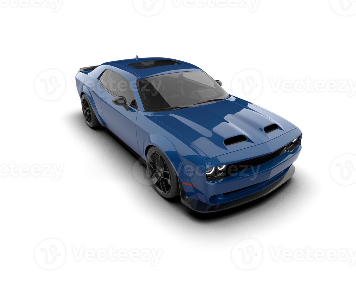Realistic sport car isolated on background. 3d rendering - illustration png