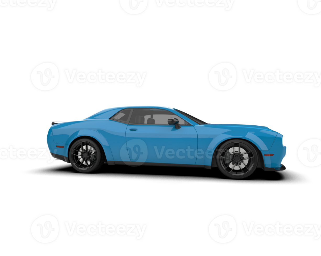 Realistic sport car isolated on background. 3d rendering - illustration png