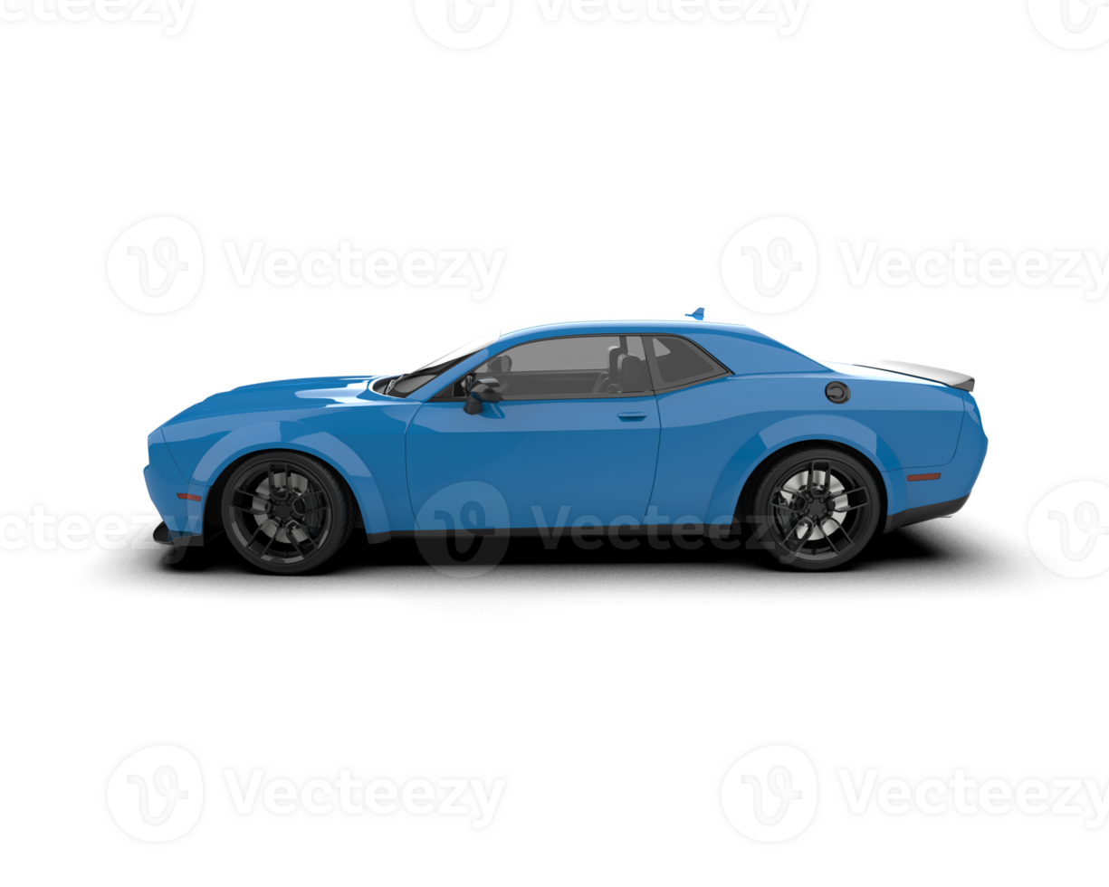 Realistic sport car isolated on background. 3d rendering - illustration png