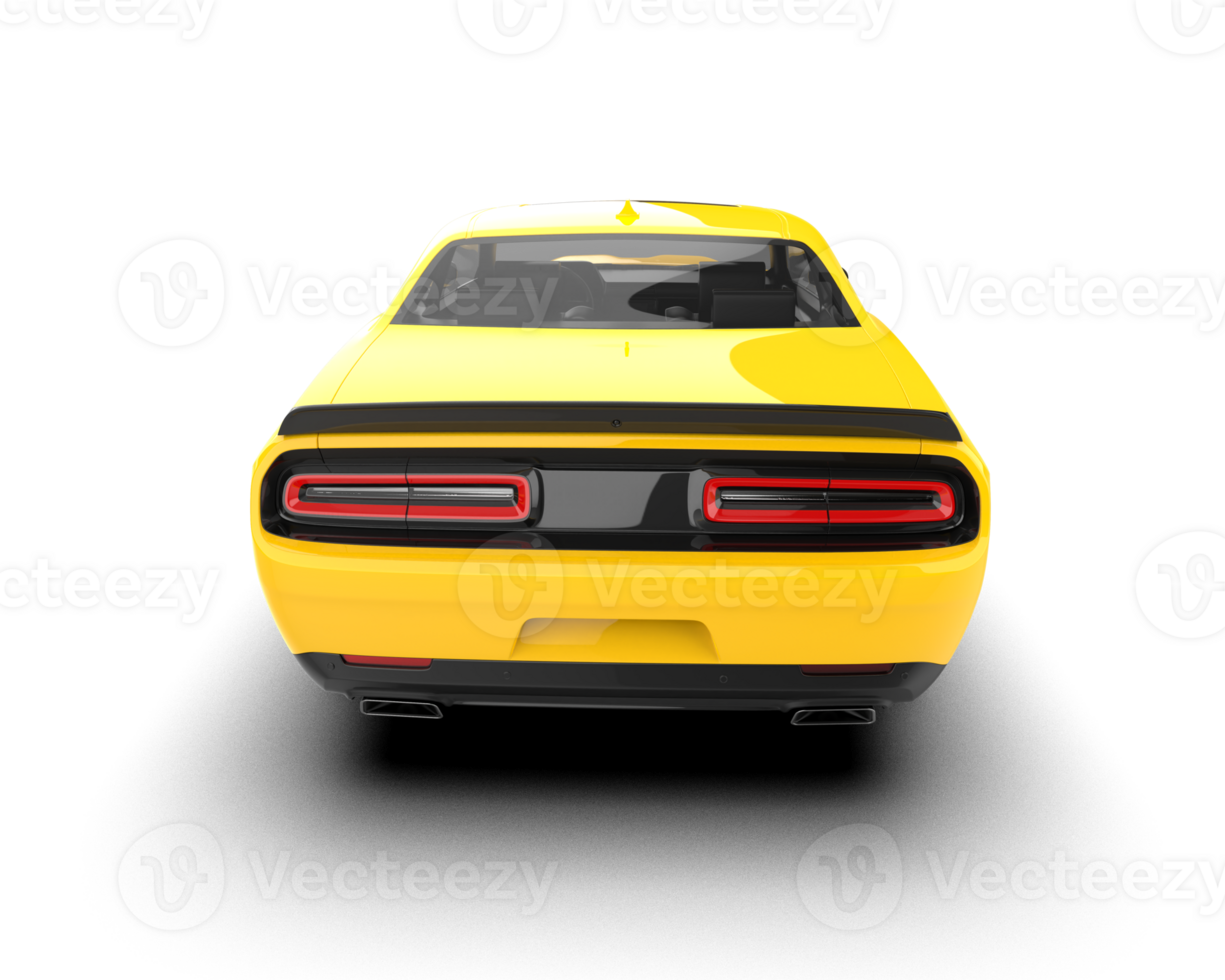 Realistic sport car isolated on background. 3d rendering - illustration png