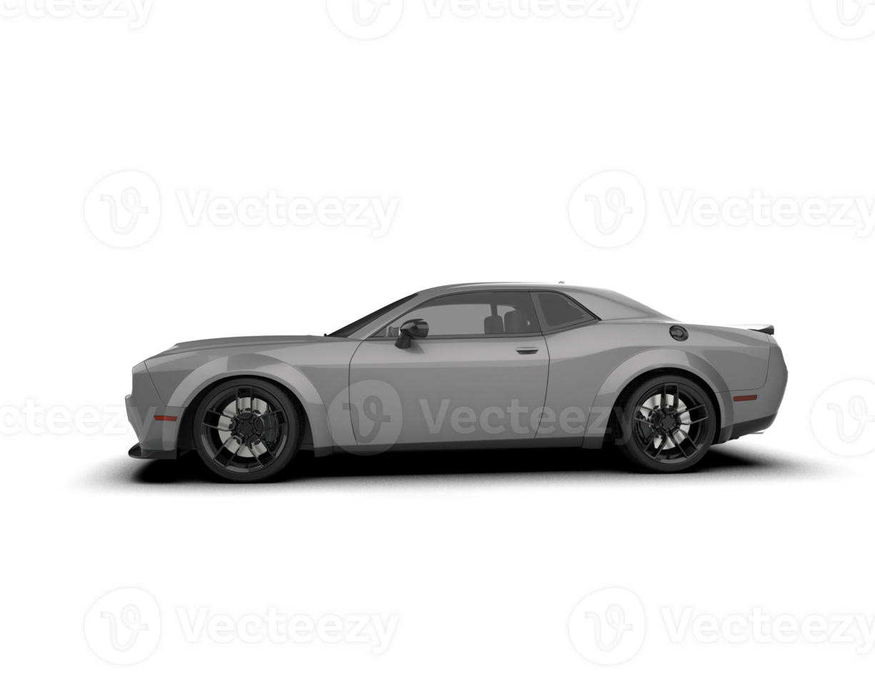 Realistic sport car isolated on background. 3d rendering - illustration png