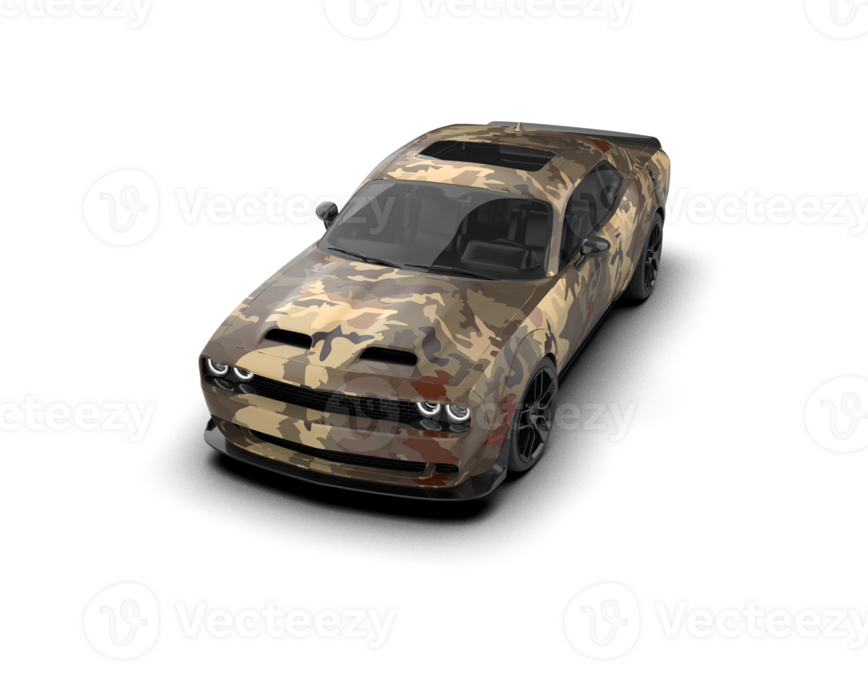 Realistic sport car isolated on background. 3d rendering - illustration png