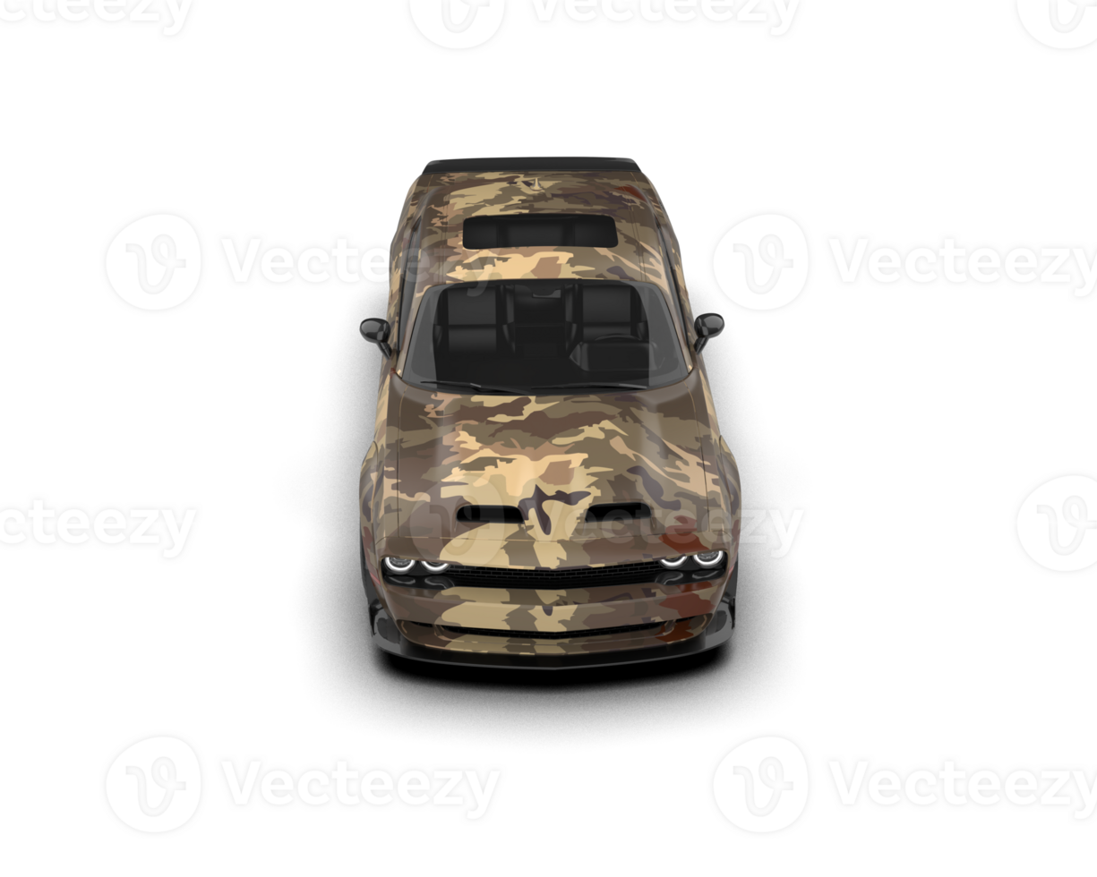 Realistic sport car isolated on background. 3d rendering - illustration png