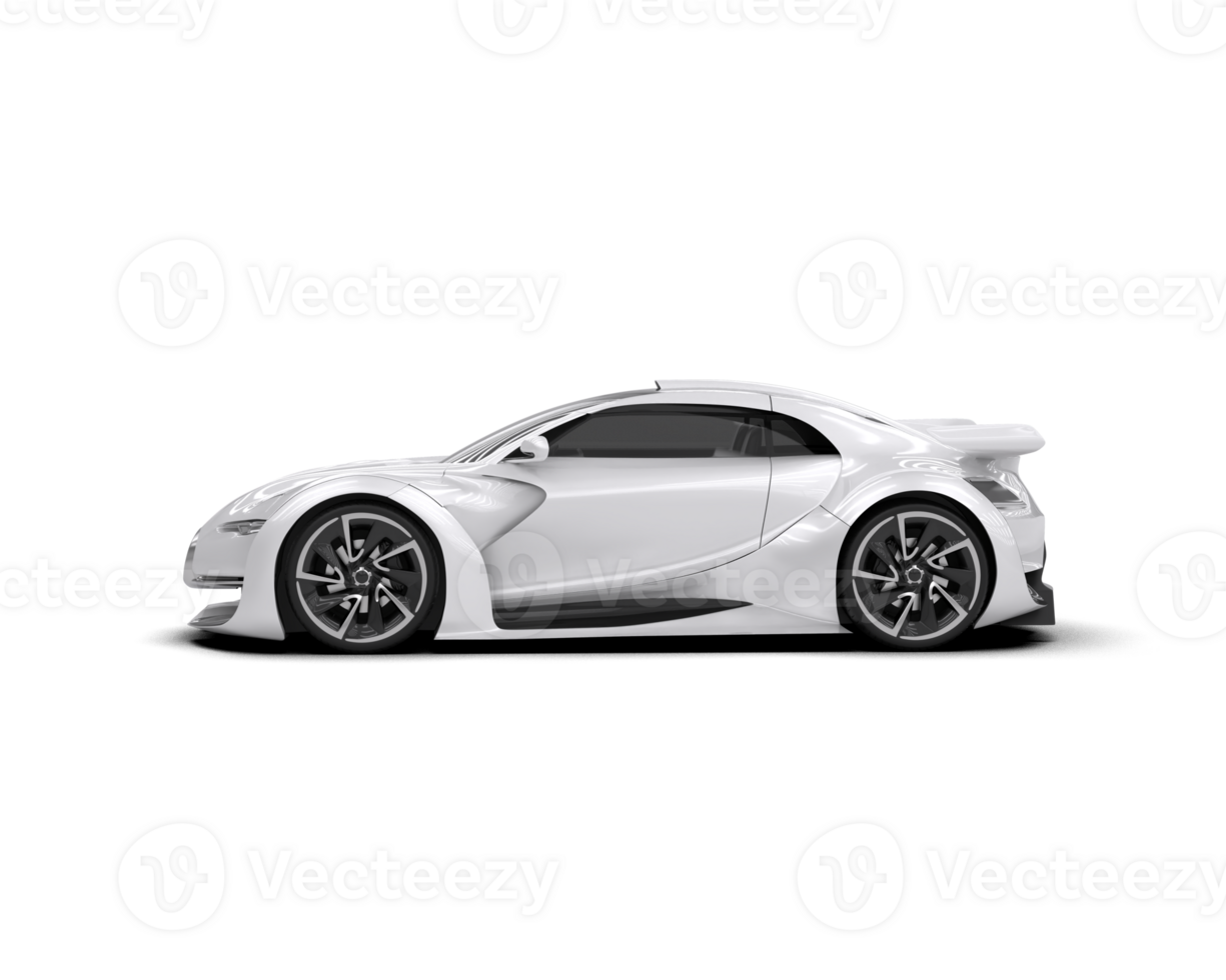 Realistic sport car isolated on background. 3d rendering - illustration png