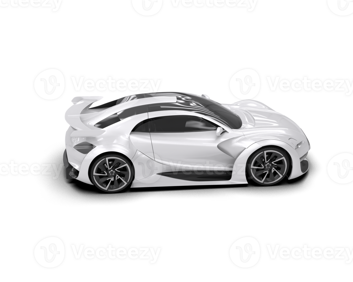 Realistic sport car isolated on background. 3d rendering - illustration png